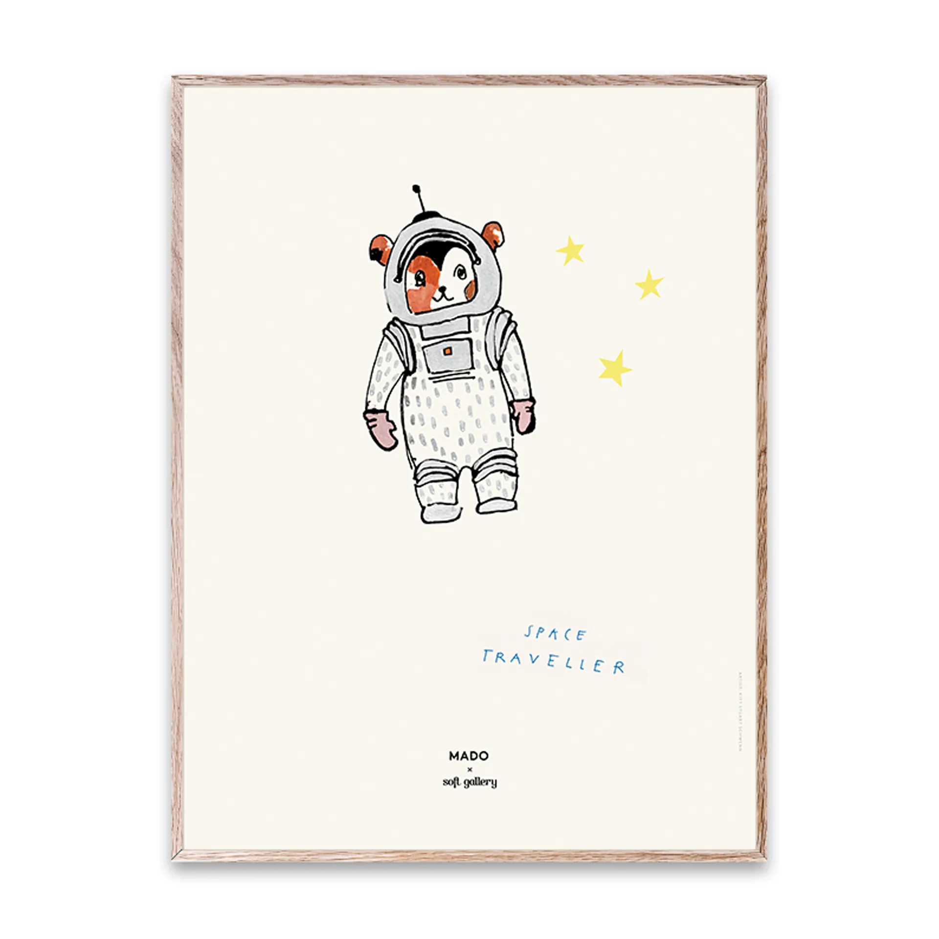 Space Traveller Poster, 30 x 40cm Paper Collective