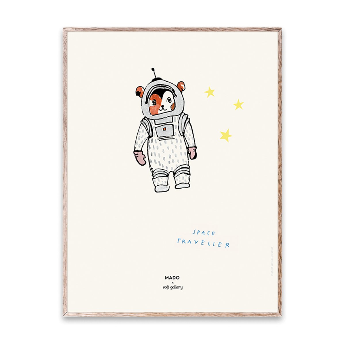 Paper Collective Space Traveller Poster 30 x 40cm | Skandinavisches Design | Poster | Grau