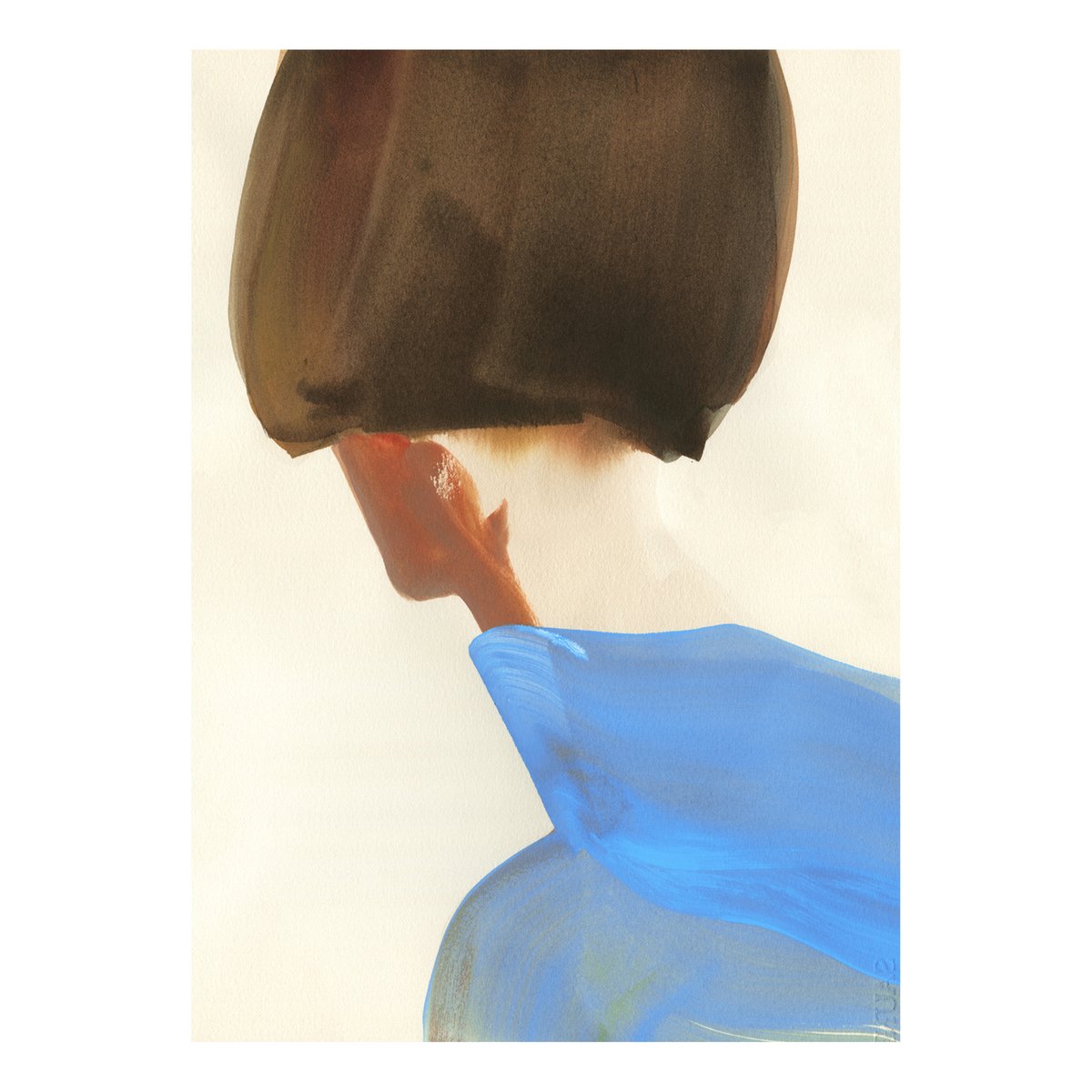 Paper Collective The Blue Cape Poster 50 x 70cm | Skandinavisches Design | Poster | Beige