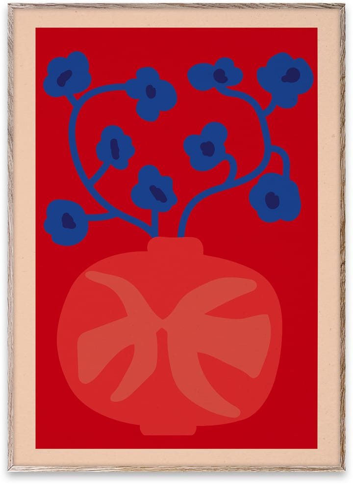 The Red Vase Poster - 50x70 cm - Paper Collective