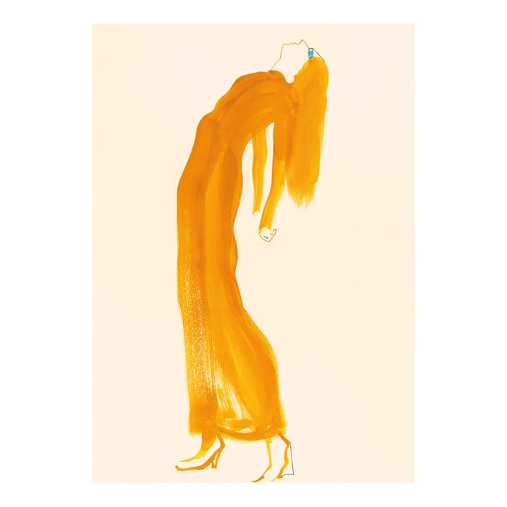 The Saffron Dress Poster - 30 x 40cm - Paper Collective