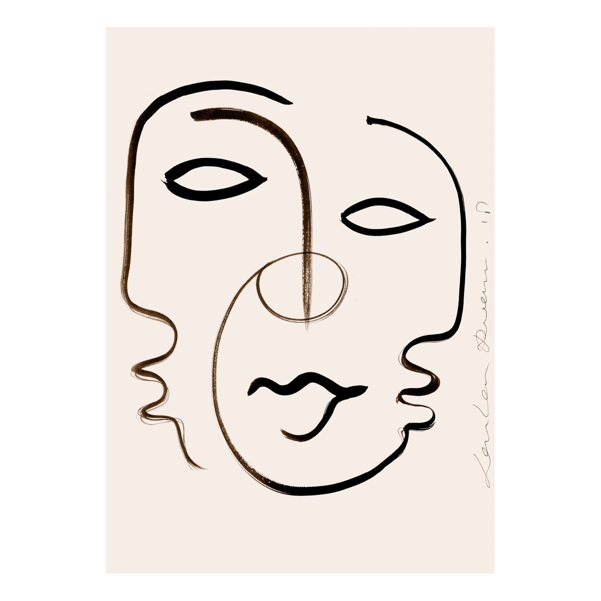 Paper Collective We are one Poster 70 x 100cm | Skandinavisches Design | Poster | Beige