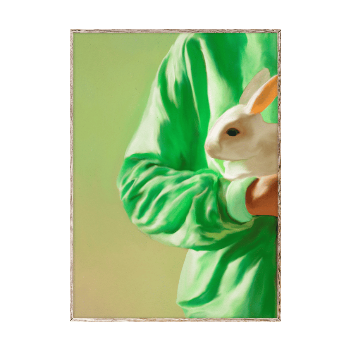 Paper Collective White Rabbit Poster 70 x 100cm