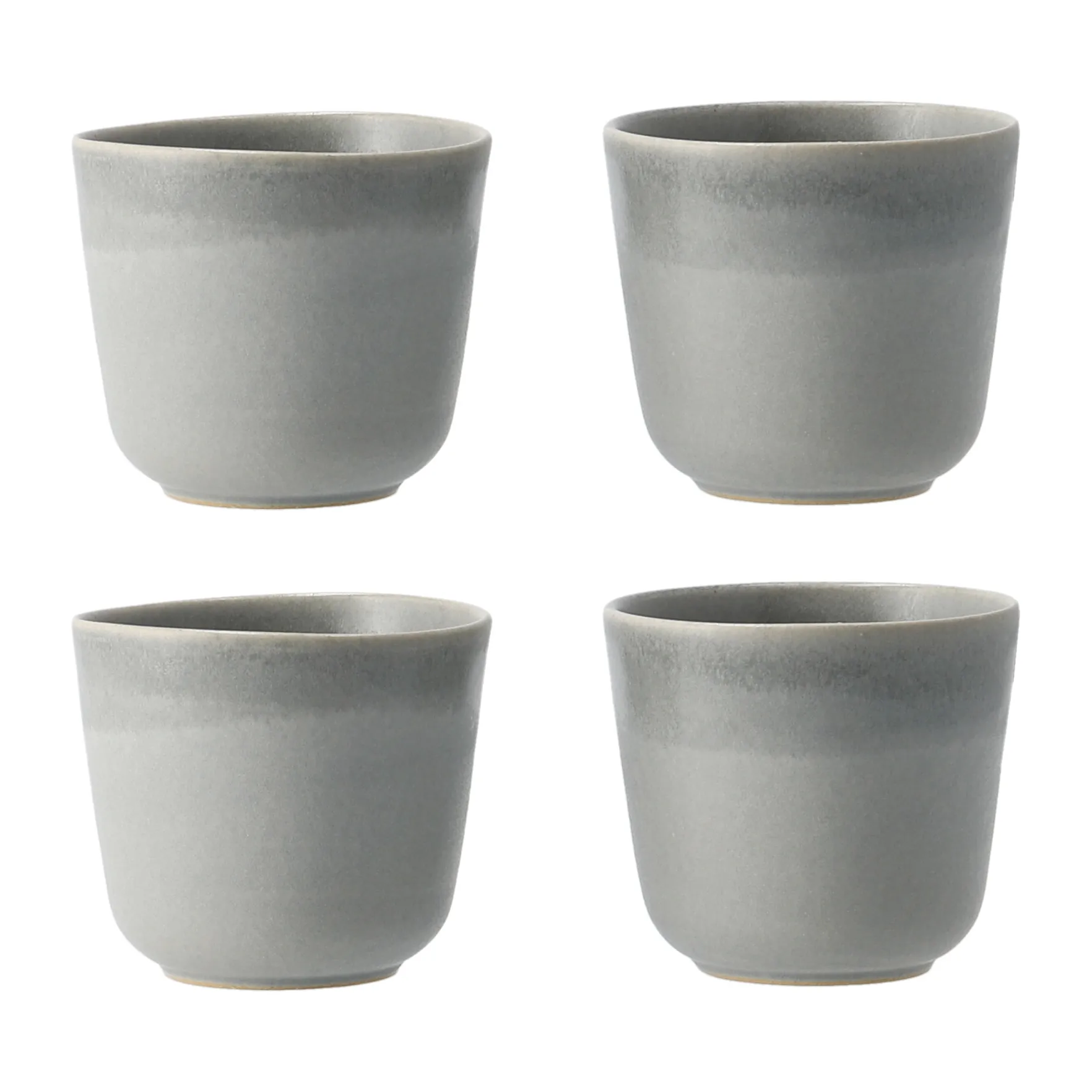 Morgon grau Tasse 4er Pack, Grau Paradisverkstaden