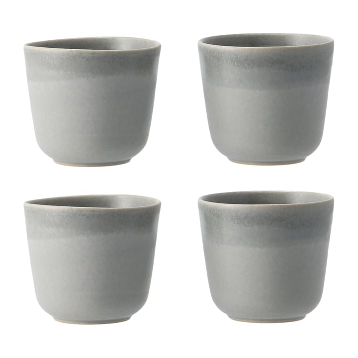 Morgon grau Tasse 4er Pack - Grau - Paradisverkstaden