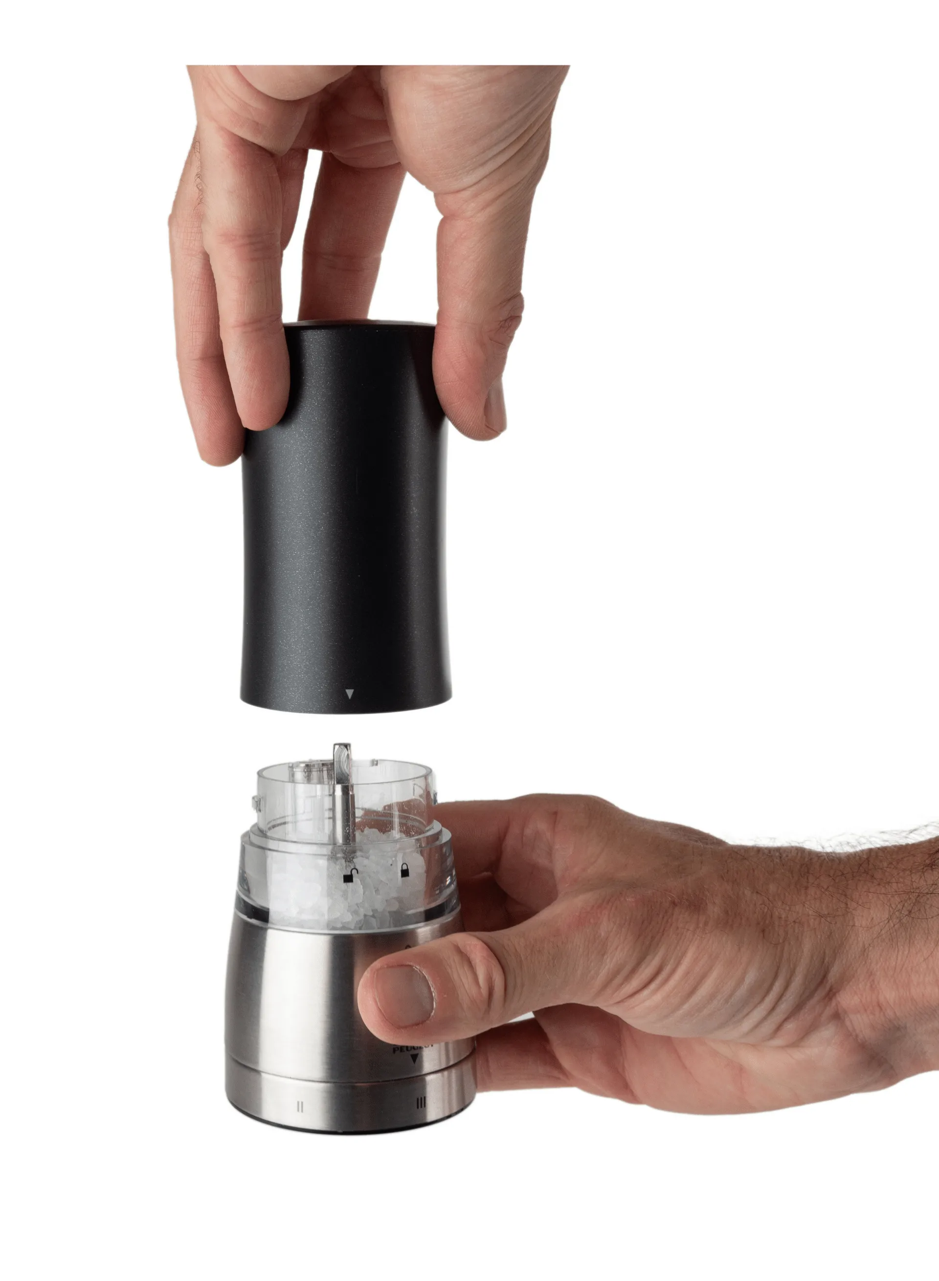 Daman elektrische Salzmühle 16 cm, Schwarz Peugeot