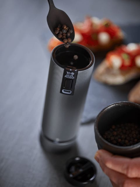 Line Z DUO Electric Salz-und Pfeffermühle 2er Set, Aluminium-carbon Peugeot
