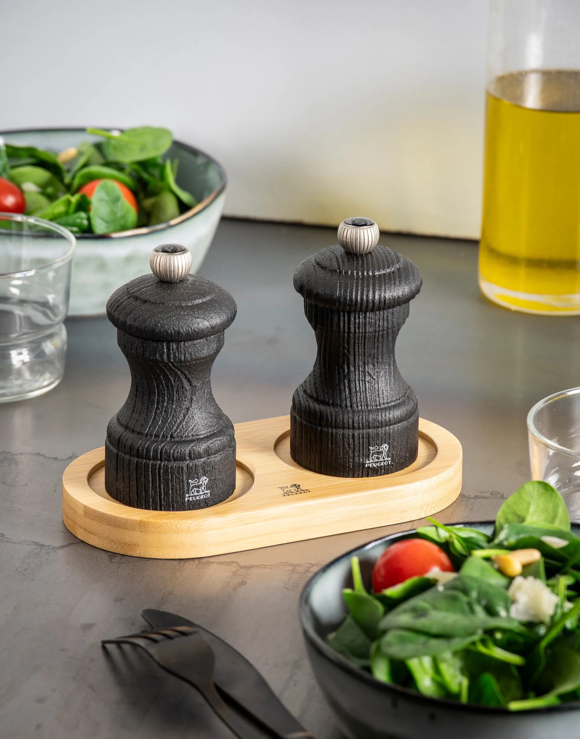 Linea Gewürzmühlenständer ohne Griff, Natural Peugeot