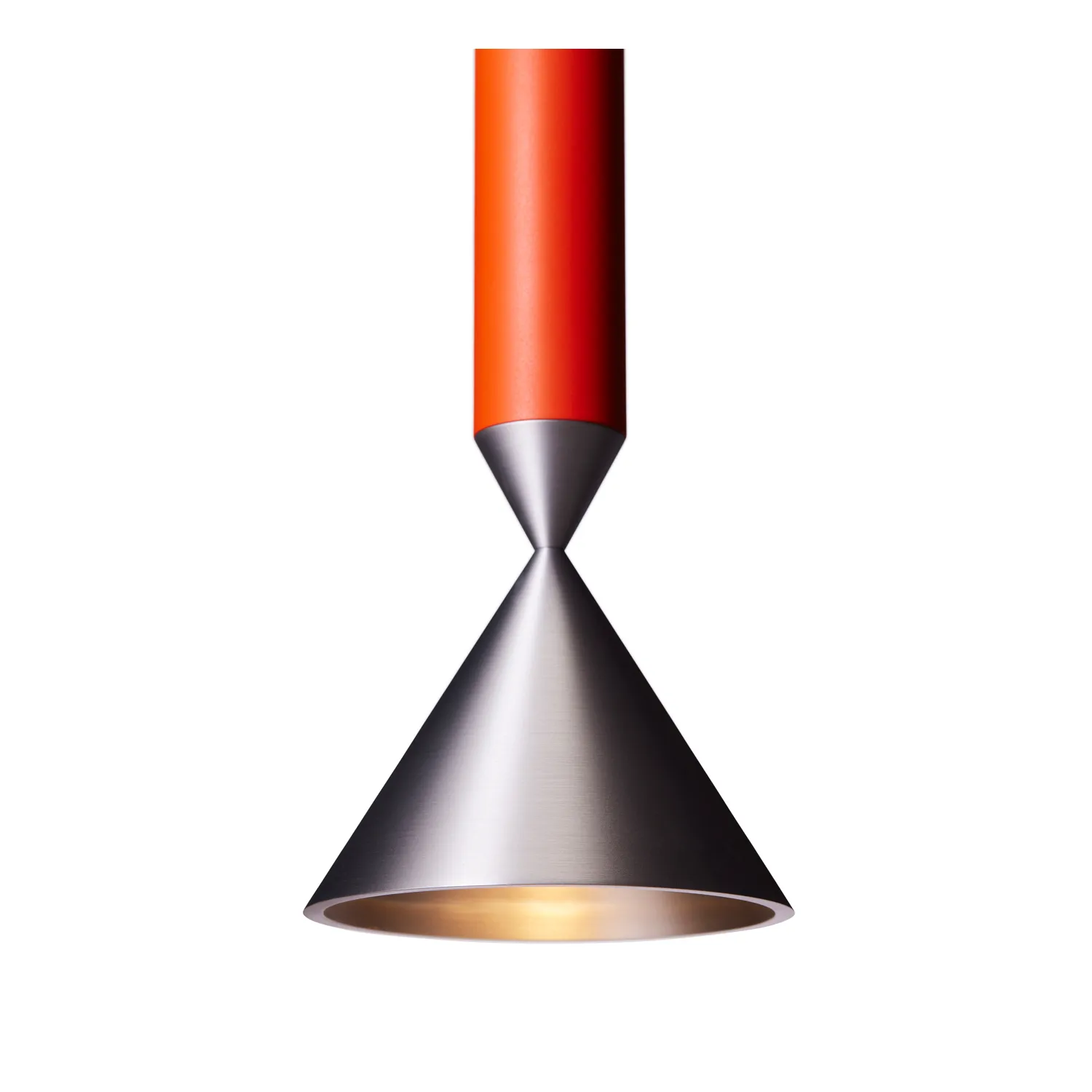 Apollo 59 Pendelleuchte, Red orange-aluminium Pholc