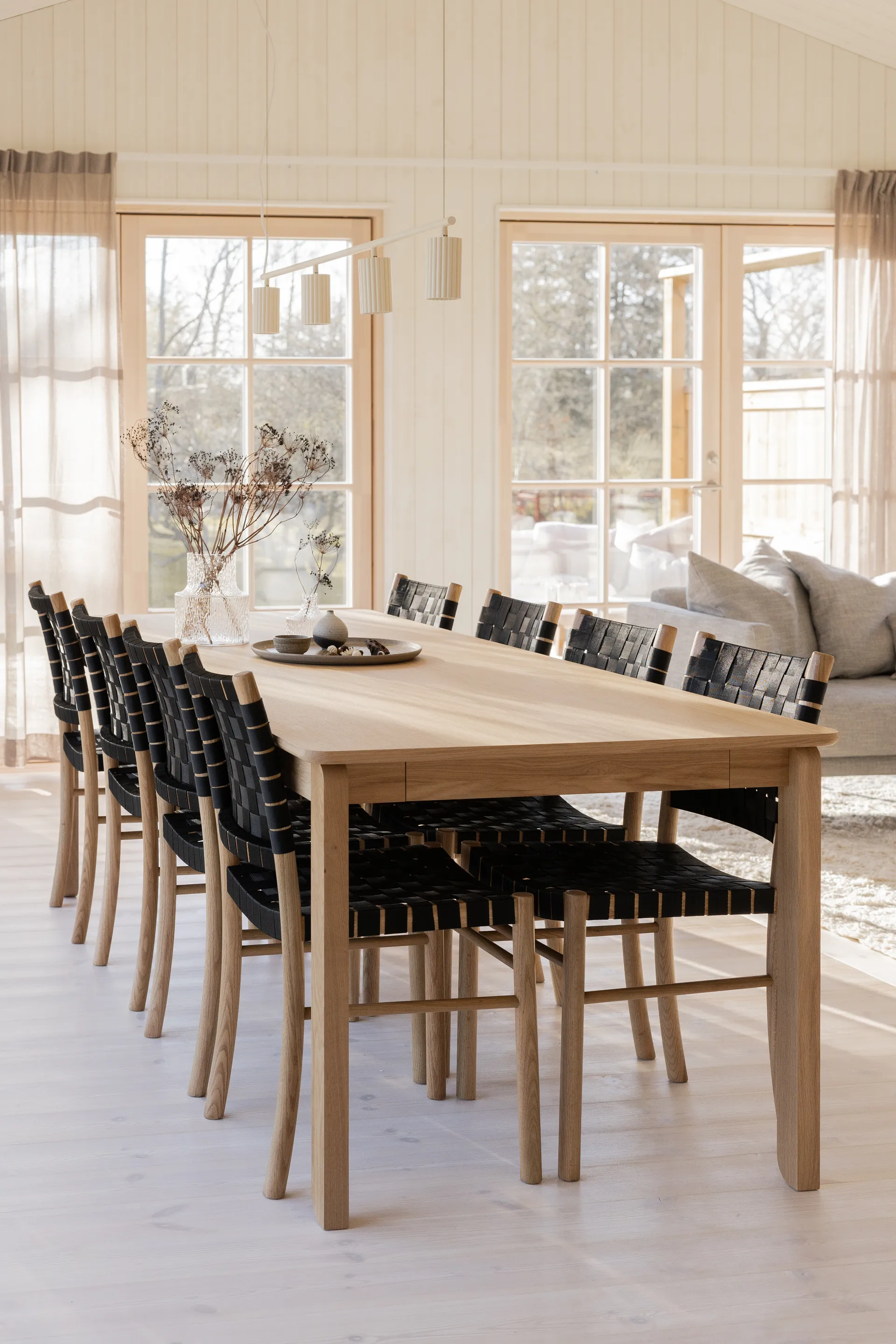 Donna Line 120 Pendelleuchte, Leinen Pholc