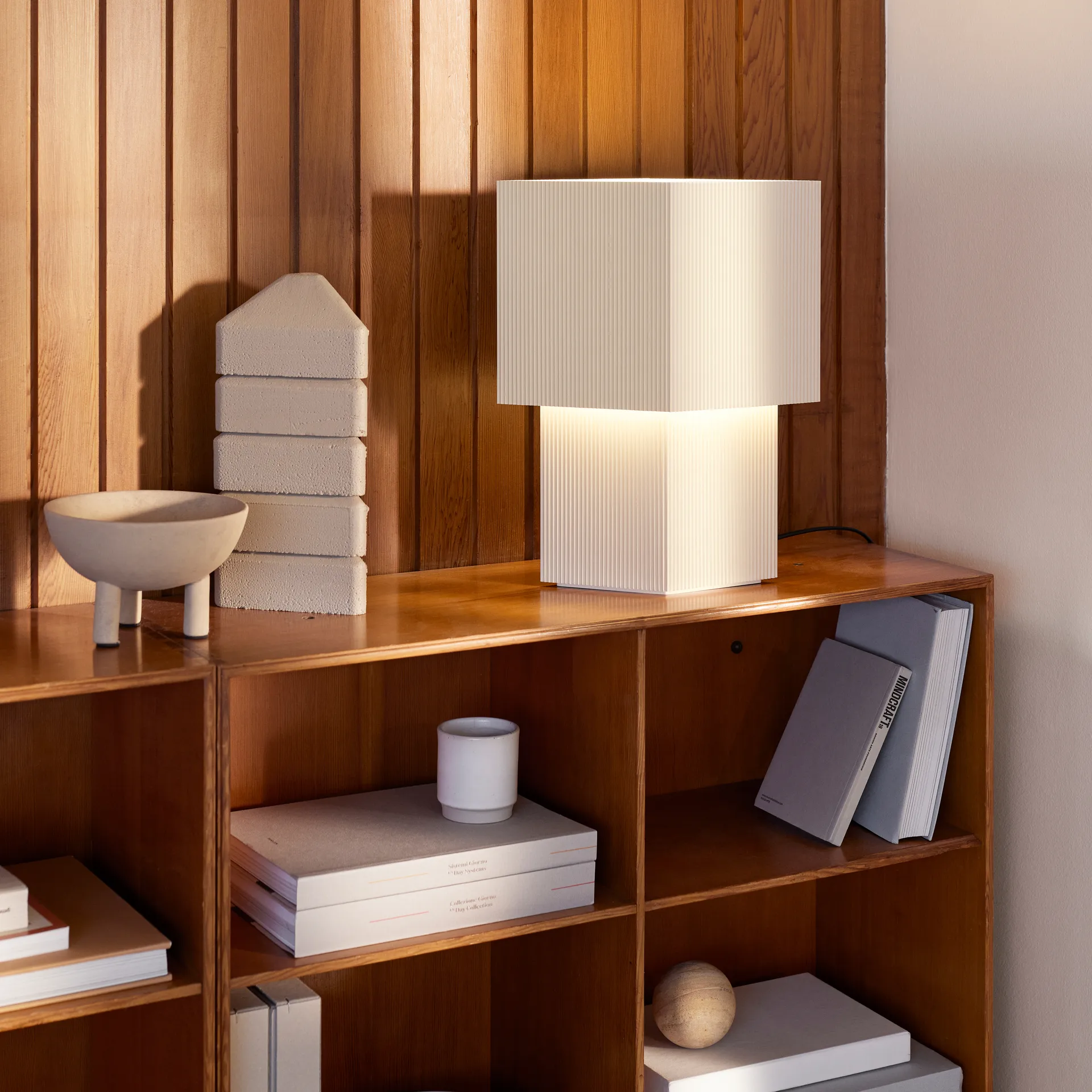 Romb 36 Tischleuchte, Cotton Pholc