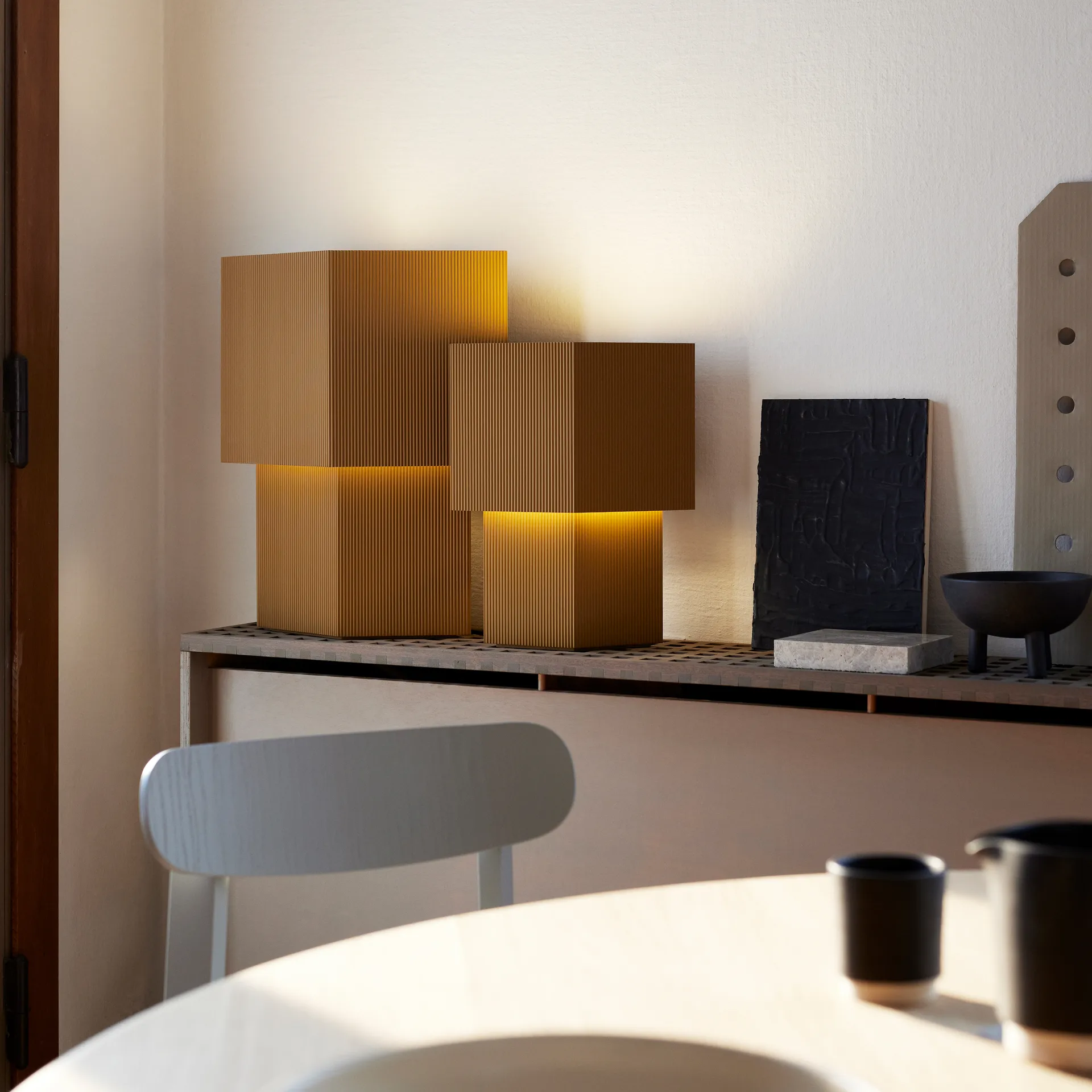 Romb 48 Tischleuchte, Cumin Pholc