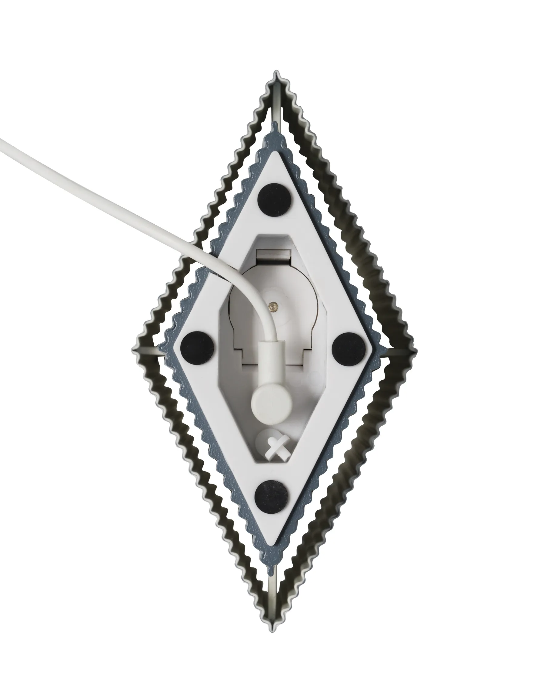 Romb Mini portable Tischleuchte 19cm, Blue stone Pholc