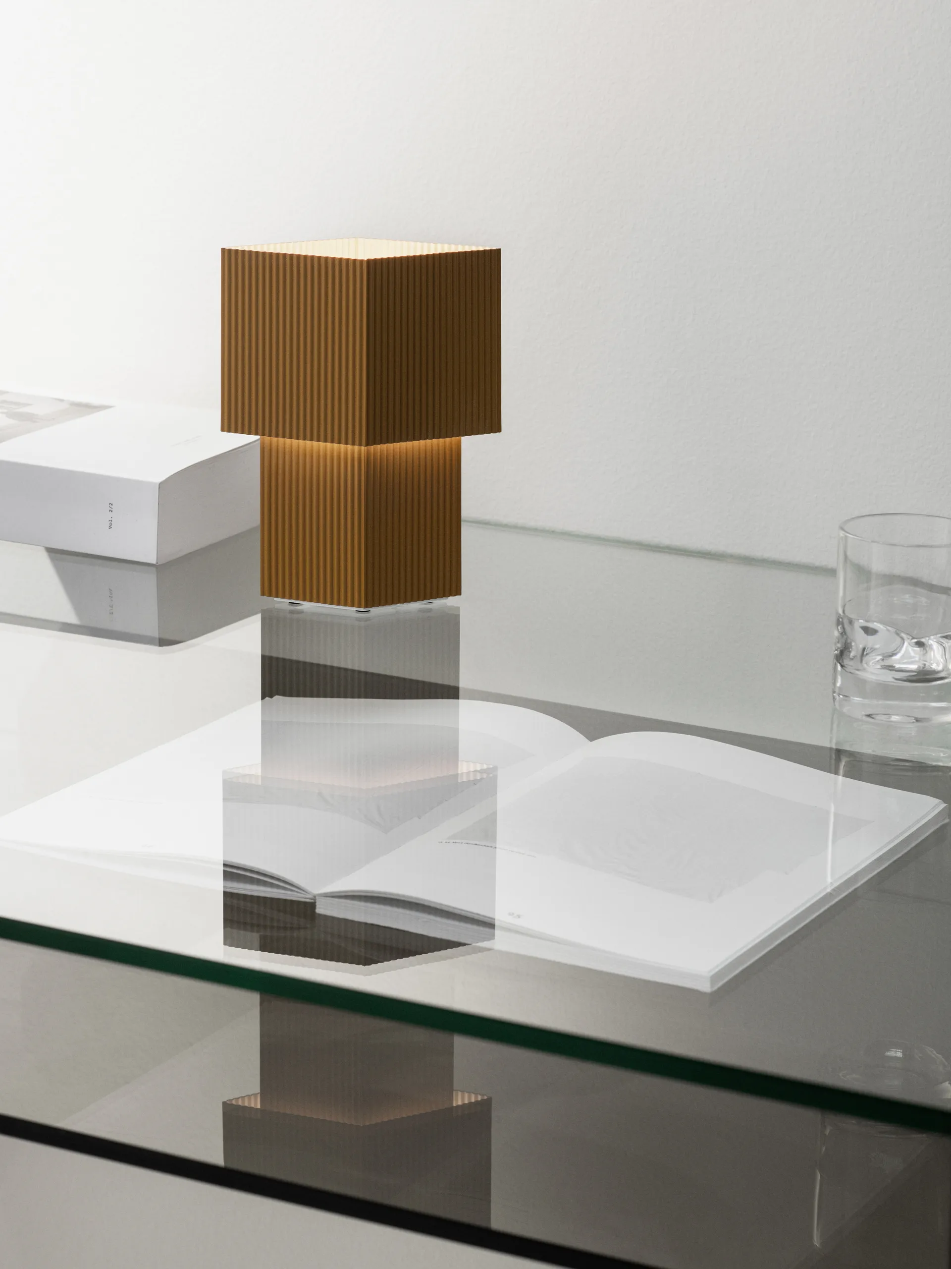 Romb Mini portable Tischleuchte 19cm, Cumin Pholc