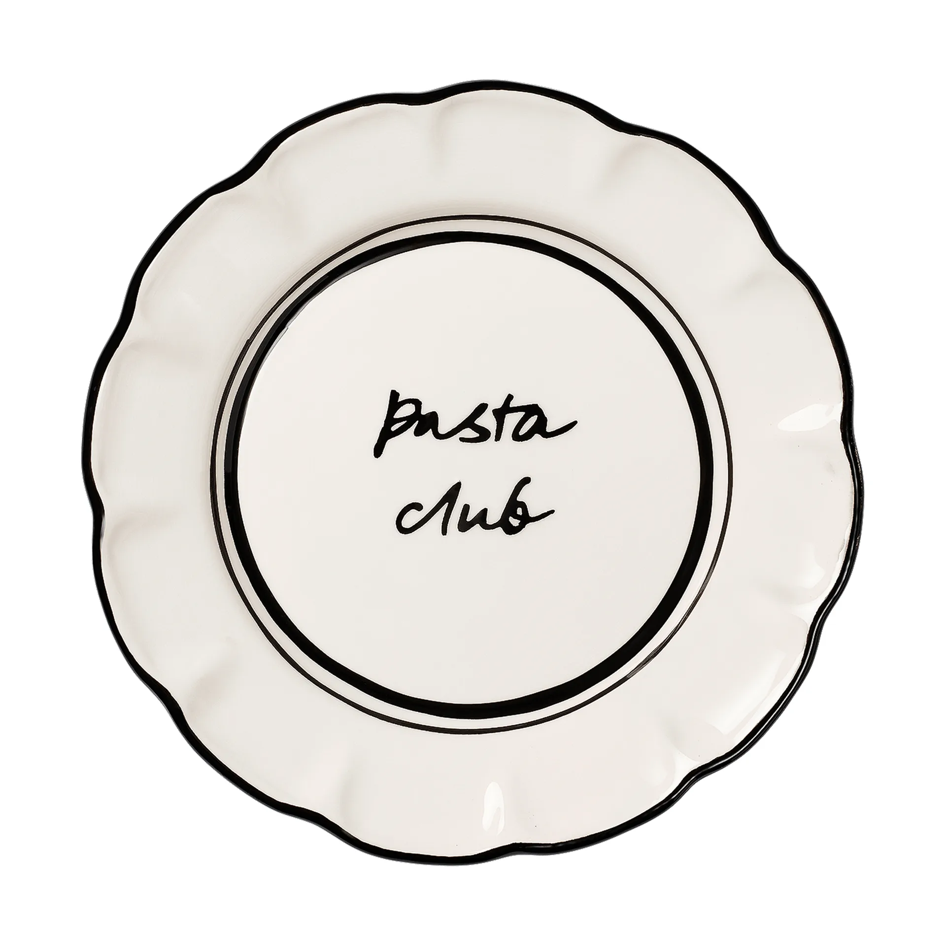 Bistro Salatteller, Schwarz, 21,5 cm Pick a Poppy