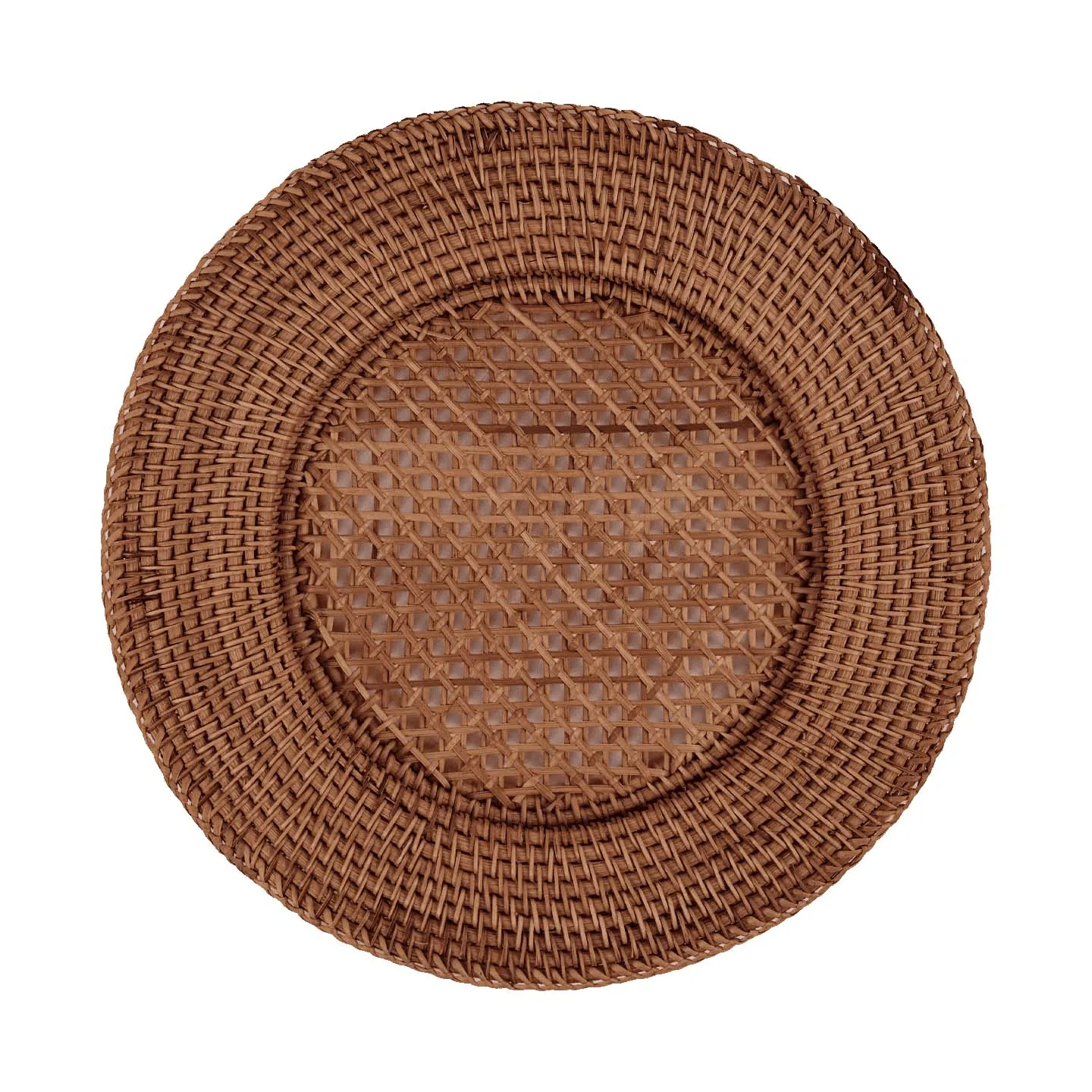 Classic Rattan Tischset, Dunkelbraun, 33 cm Pick a Poppy