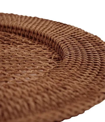Classic Rattan Tischset - Dunkelbraun, 33 cm - Pick a Poppy