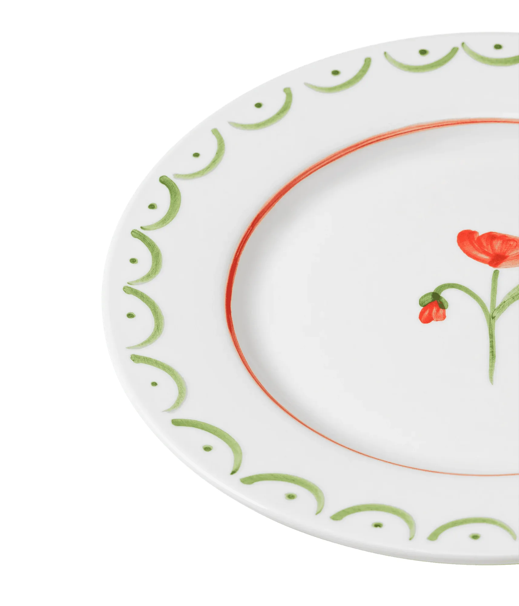 Cottage Flower Salatteller, Mohnrot, 22 cm Pick a Poppy