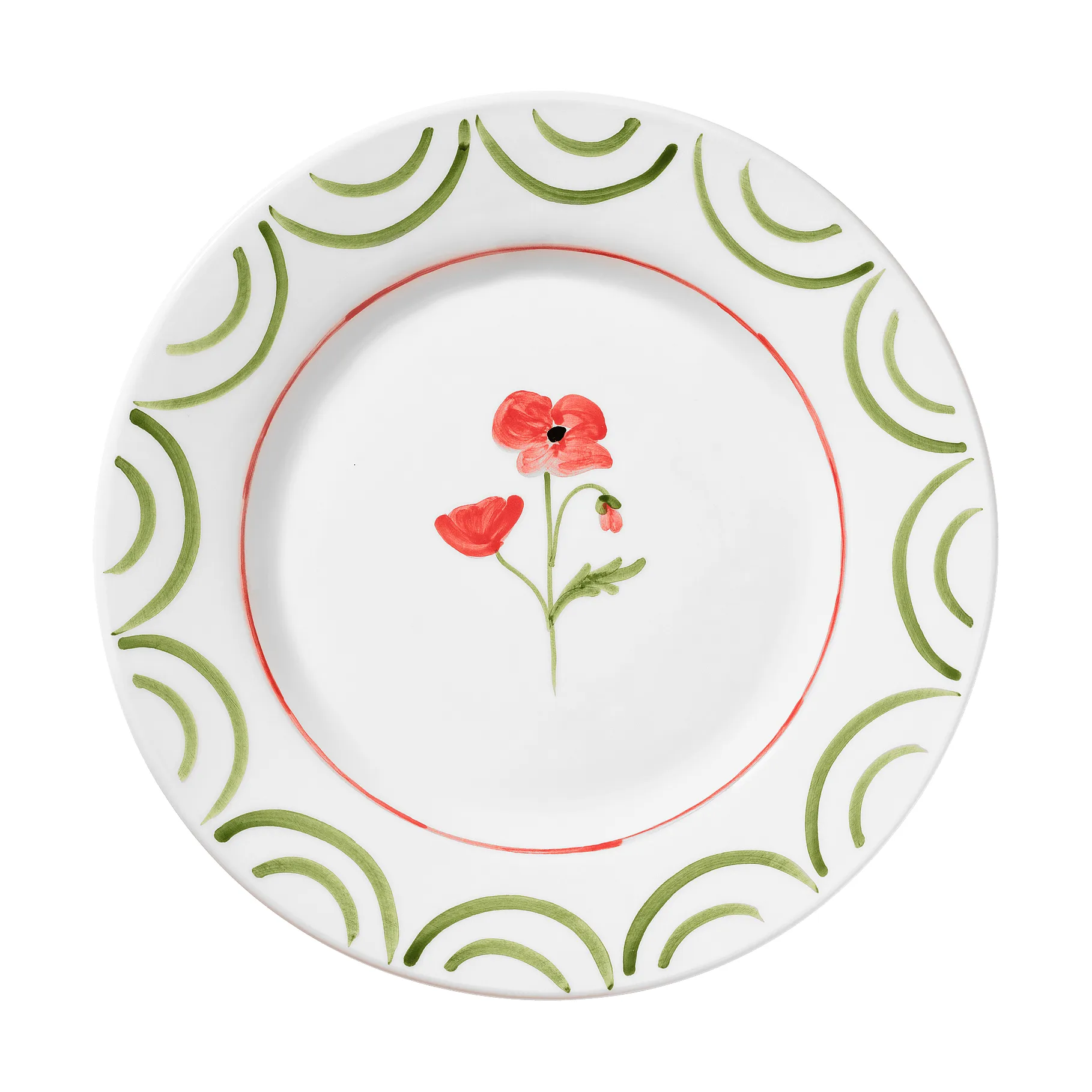 Cottage Flower Teller, Mohnrot, 28 cm Pick a Poppy