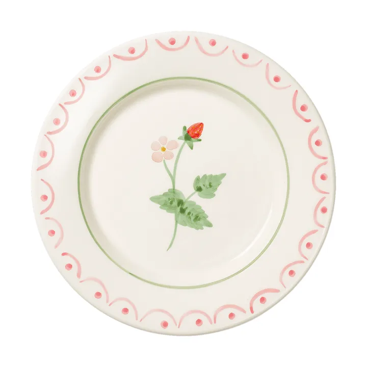 Cottage flower Wild Strawberry Salatteller - Red, 22 cm - Pick a Poppy