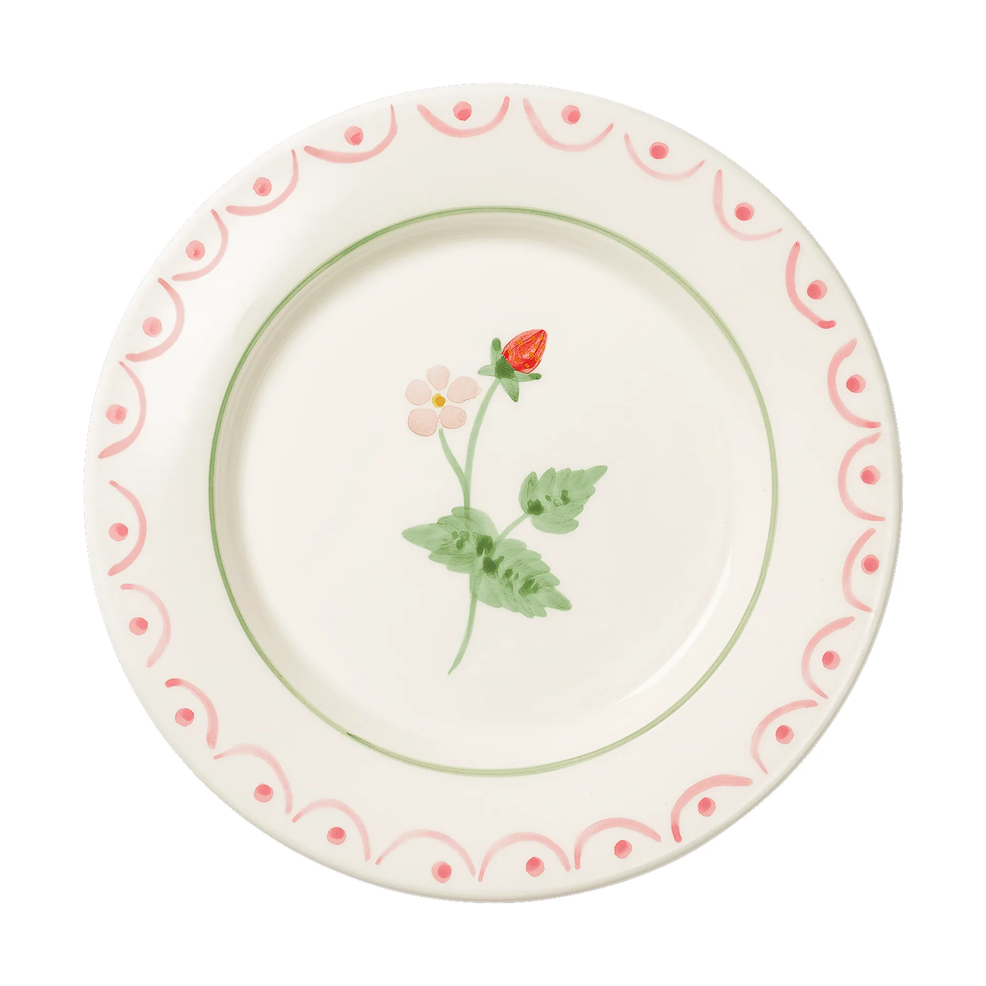 Cottage flower Wild Strawberry Salatteller, Rot, 22 cm Pick a Poppy