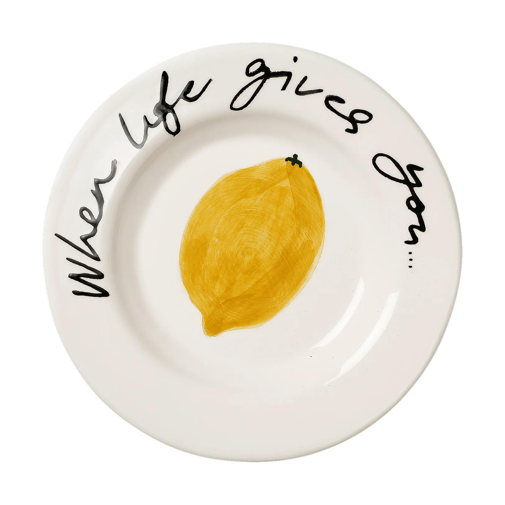 Lemon-Tapasteller, Gelb, 15 cm Pick a Poppy