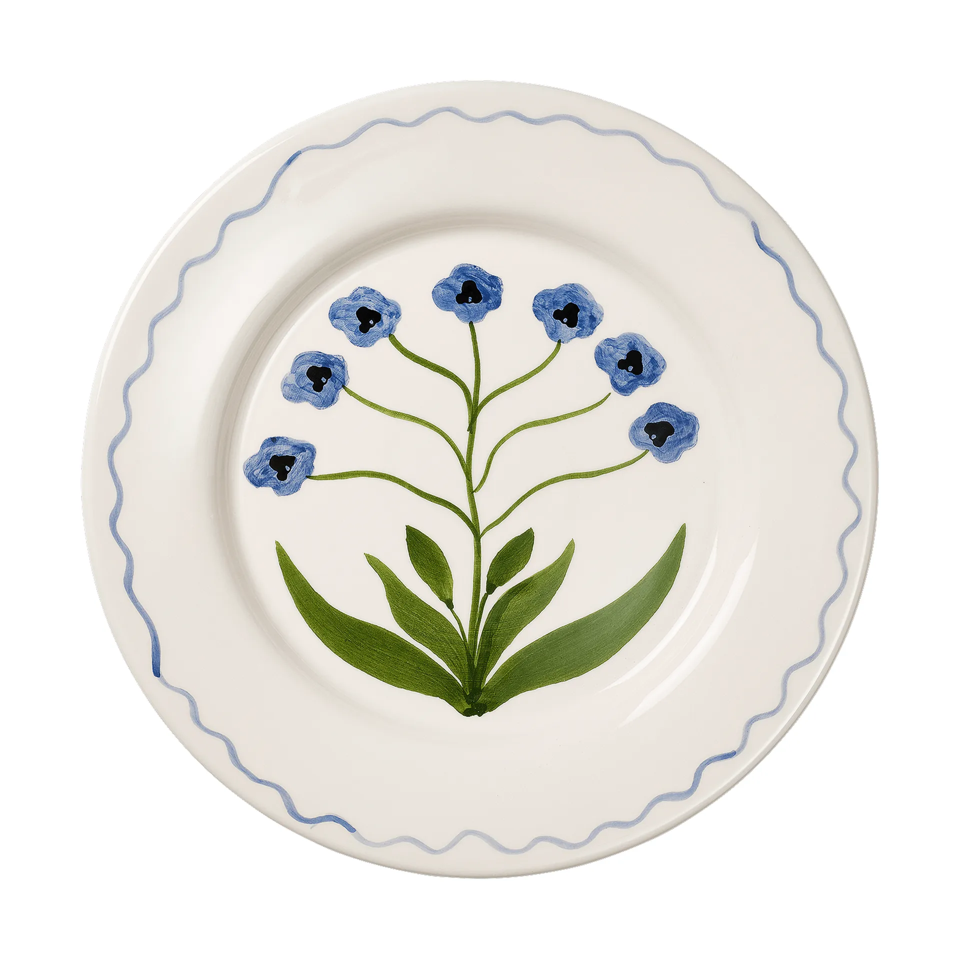 Madelen Möllard Pansy Teller, Blau, 28 cm Pick a Poppy