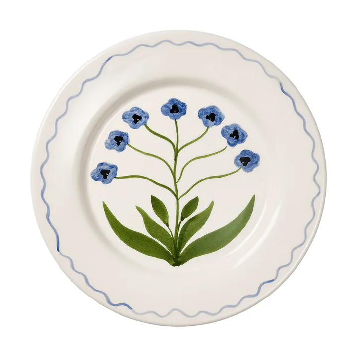 Madelen Möllard Pansy Teller - Blau, 28 cm - Pick a Poppy