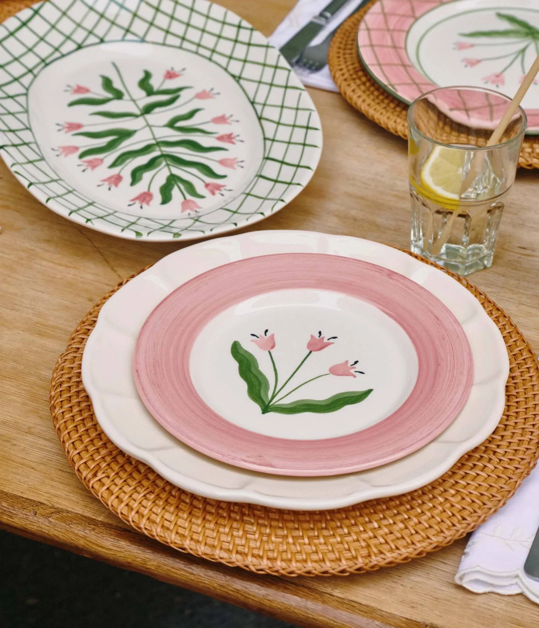 Madelen Möllard Tulip Salatteller, Pink, 22 cm Pick a Poppy