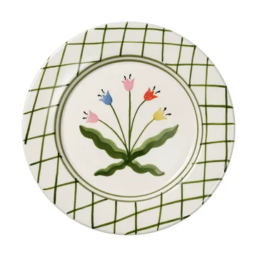 Madelen Möllard Tulip Teller - Grün, 28 cm - Pick a Poppy