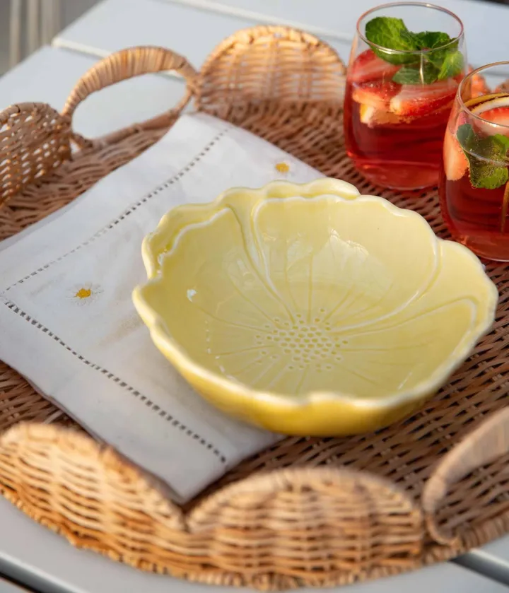 Round Scallop Tablett