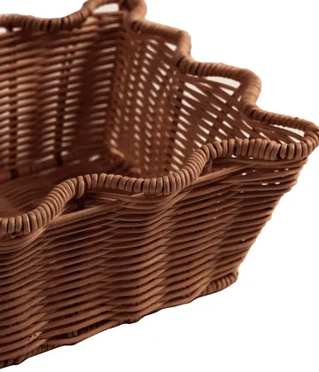 Scallop Rattan Korb - Dunkelbraun, 20x30 cm - Pick a Poppy