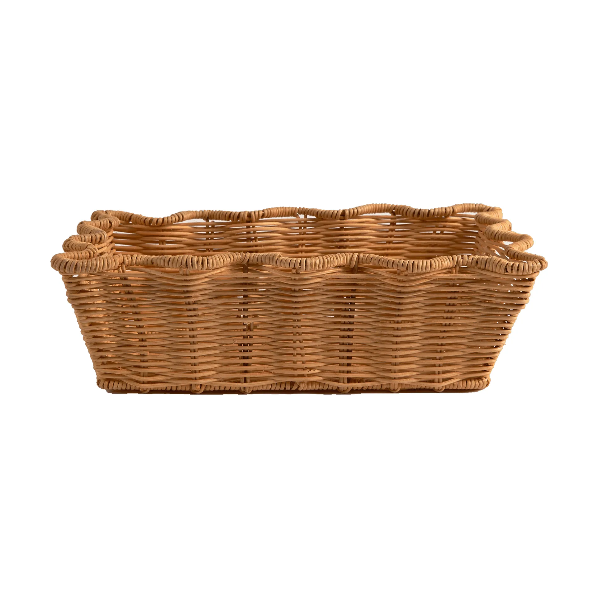 Scallop Rattan Korb, Natur, 20x30 cm Pick a Poppy