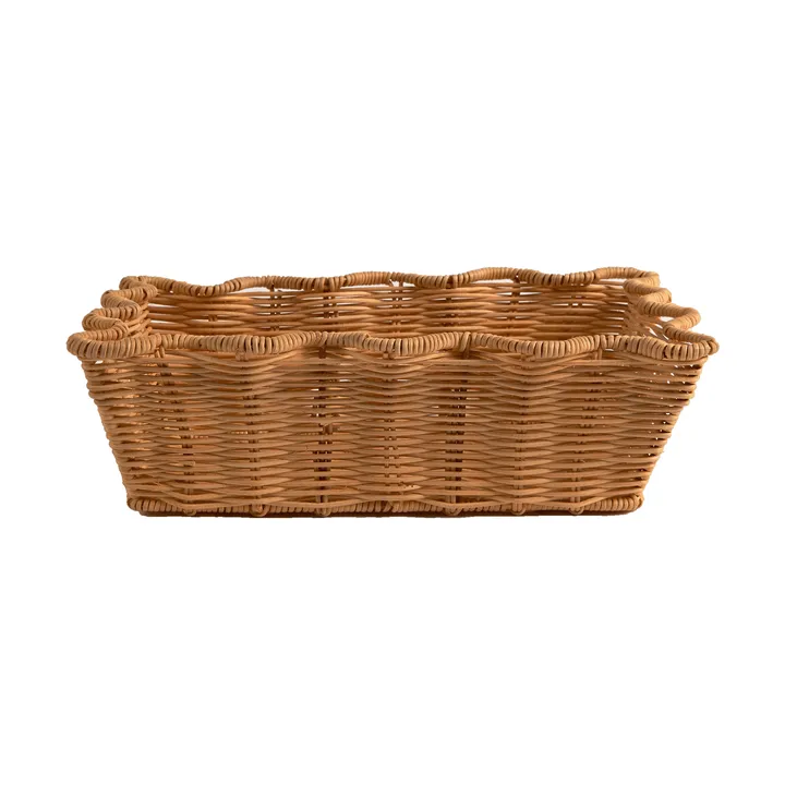 Scallop Rattan Korb - Natur, 20x30 cm - Pick a Poppy