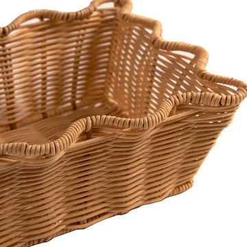 Scallop Rattan Korb - Natur, 20x30 cm - Pick a Poppy