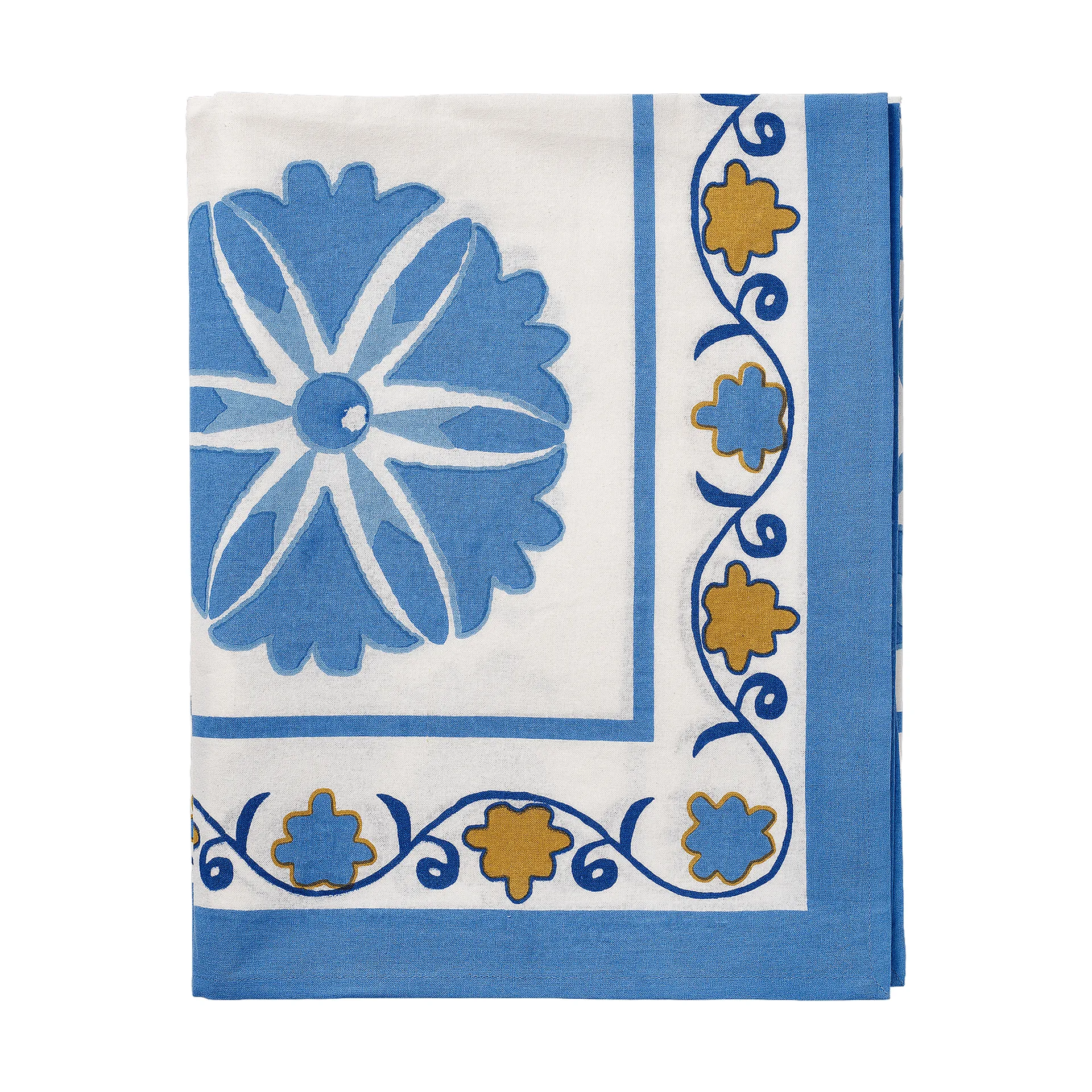 Suzani Tischdecke, Blau, 250x150 cm Pick a Poppy
