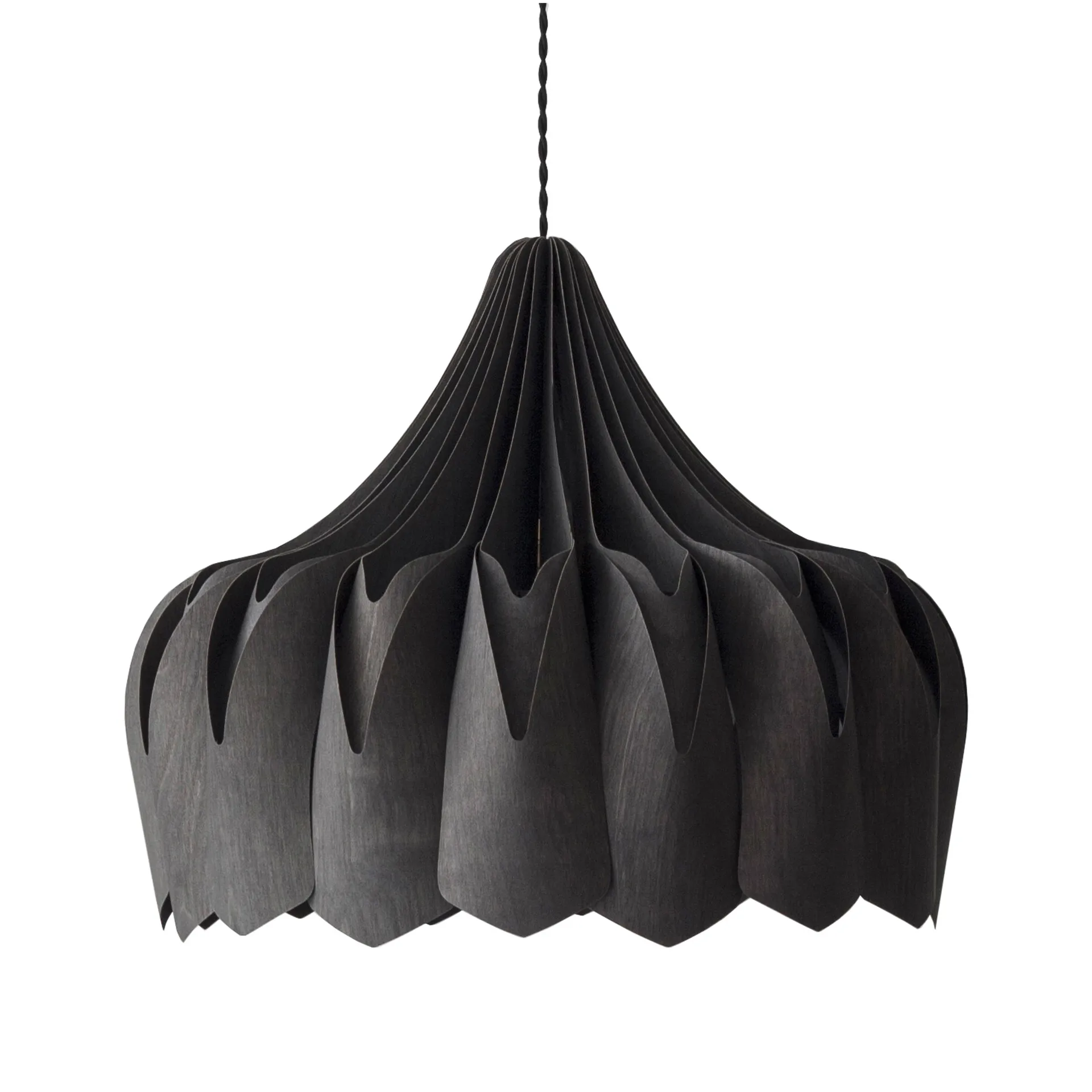 Pioni Pendelleuchte L Ø52cm, Schwarz Pilke