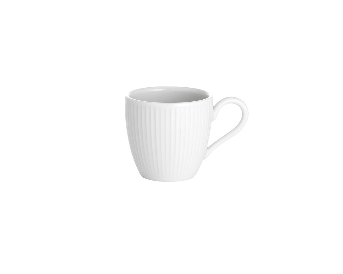 Pillivuyt Pillivuyt Plissé Espressotasse 9 cl Weiß