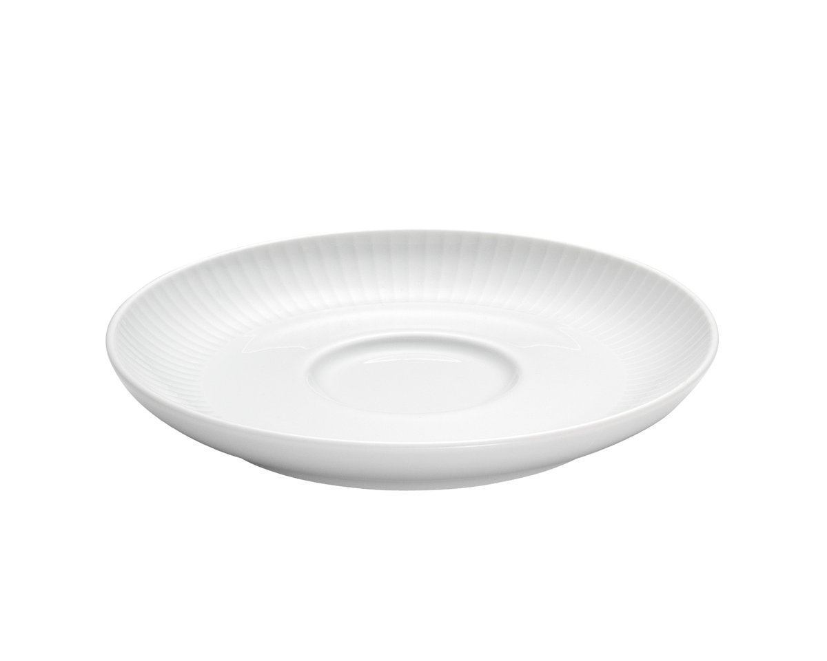 Pillivuyt Pillivuyt Plissé Untertasse für Kaffeetasse 29 cl Ø16,5 cm