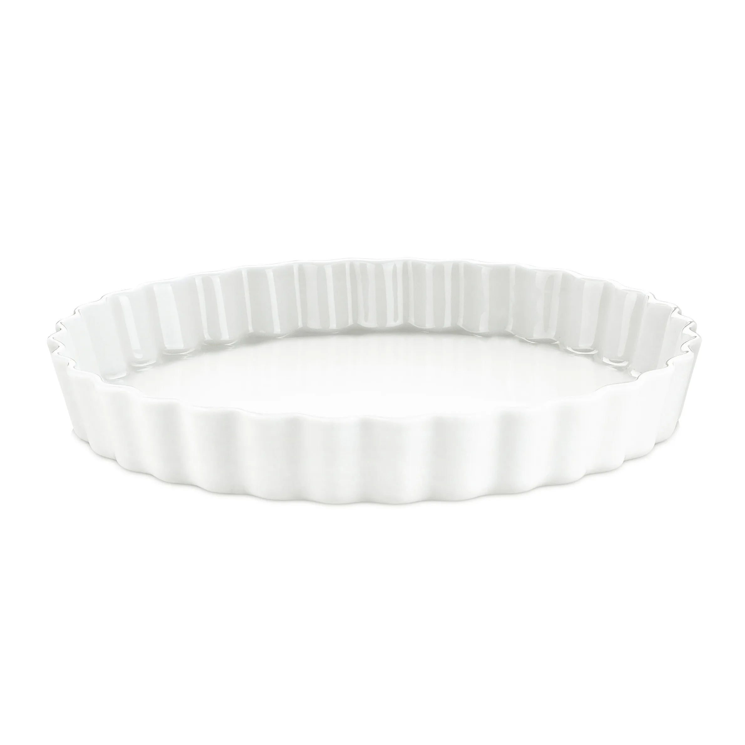 Pillivuyt Quiche-Form rund weiß