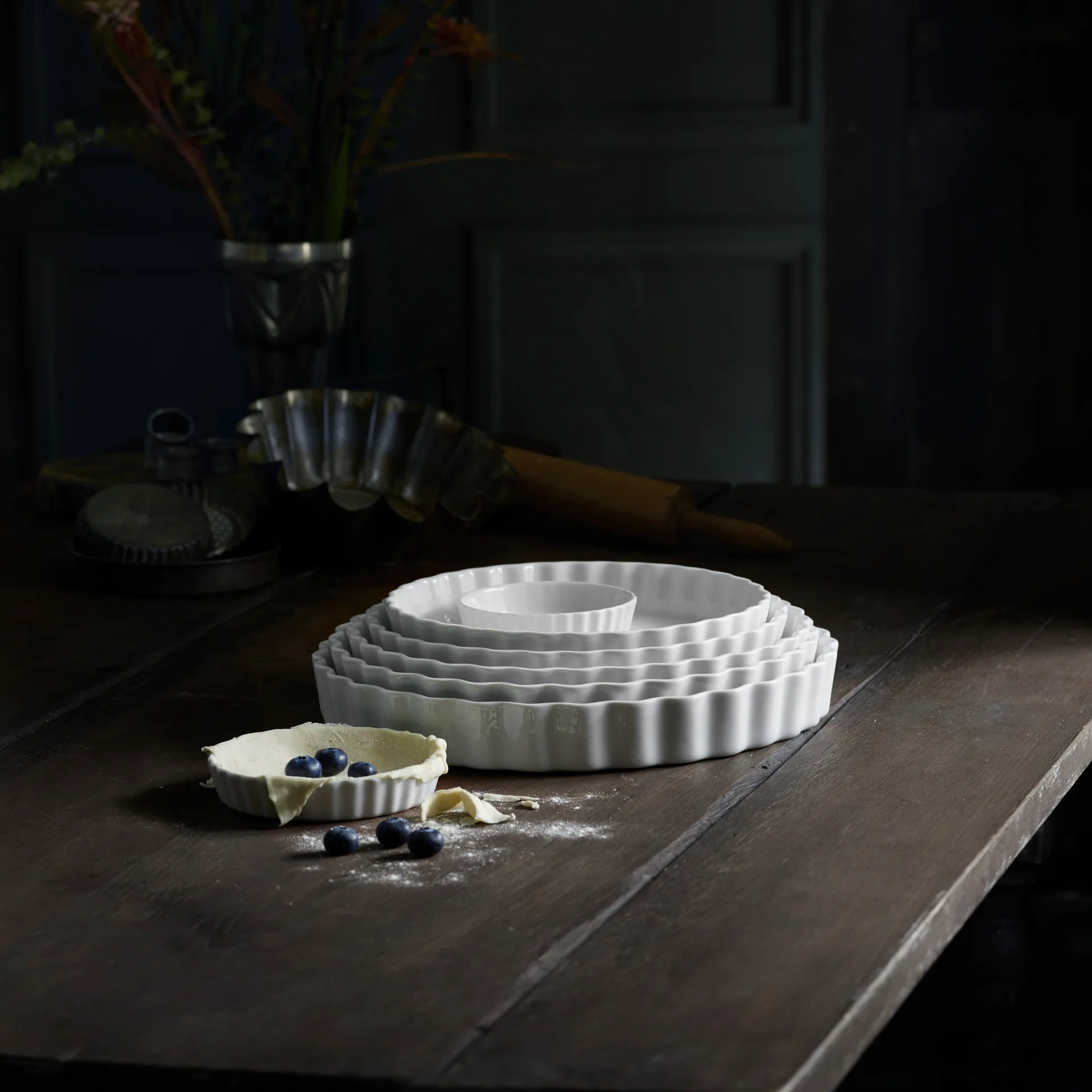 Pillivuyt Quiche-Form rund weiß, Ø 27,5cm Pillivuyt