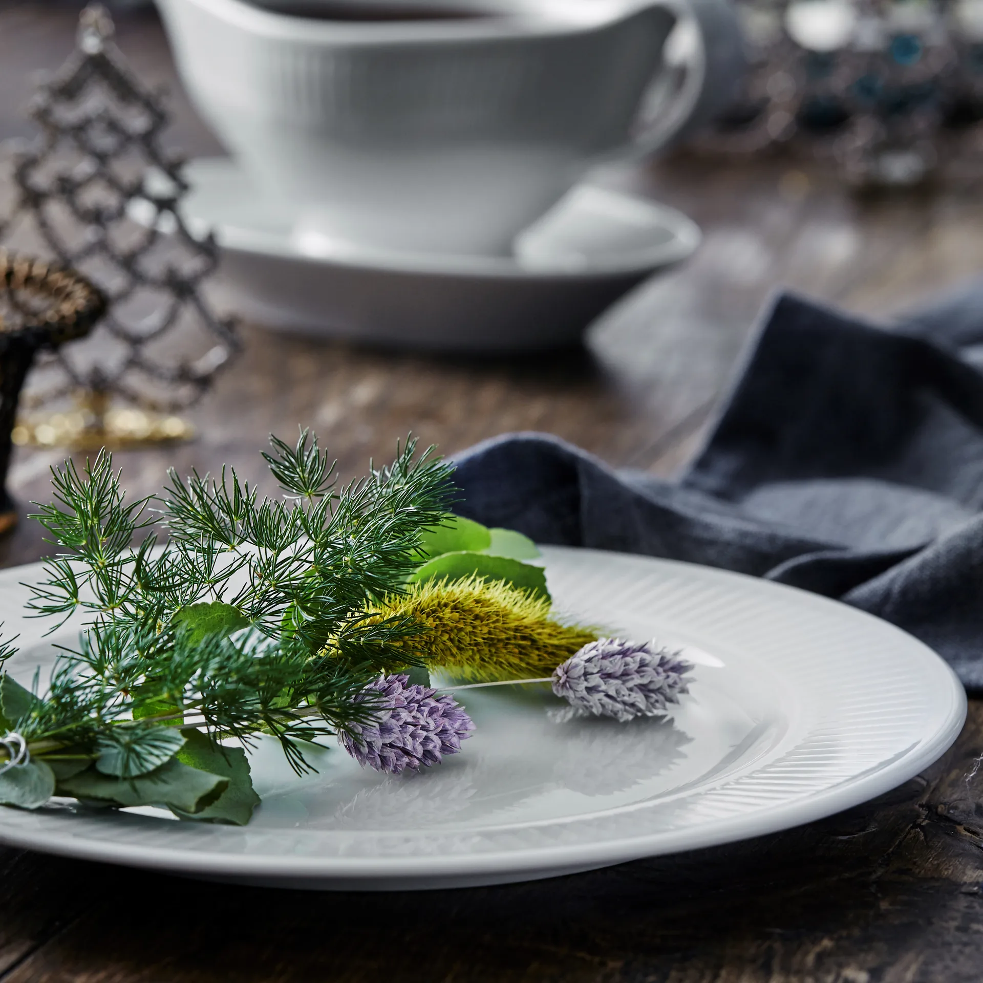 Plissé Teller Ø 24cm, Weiß Pillivuyt