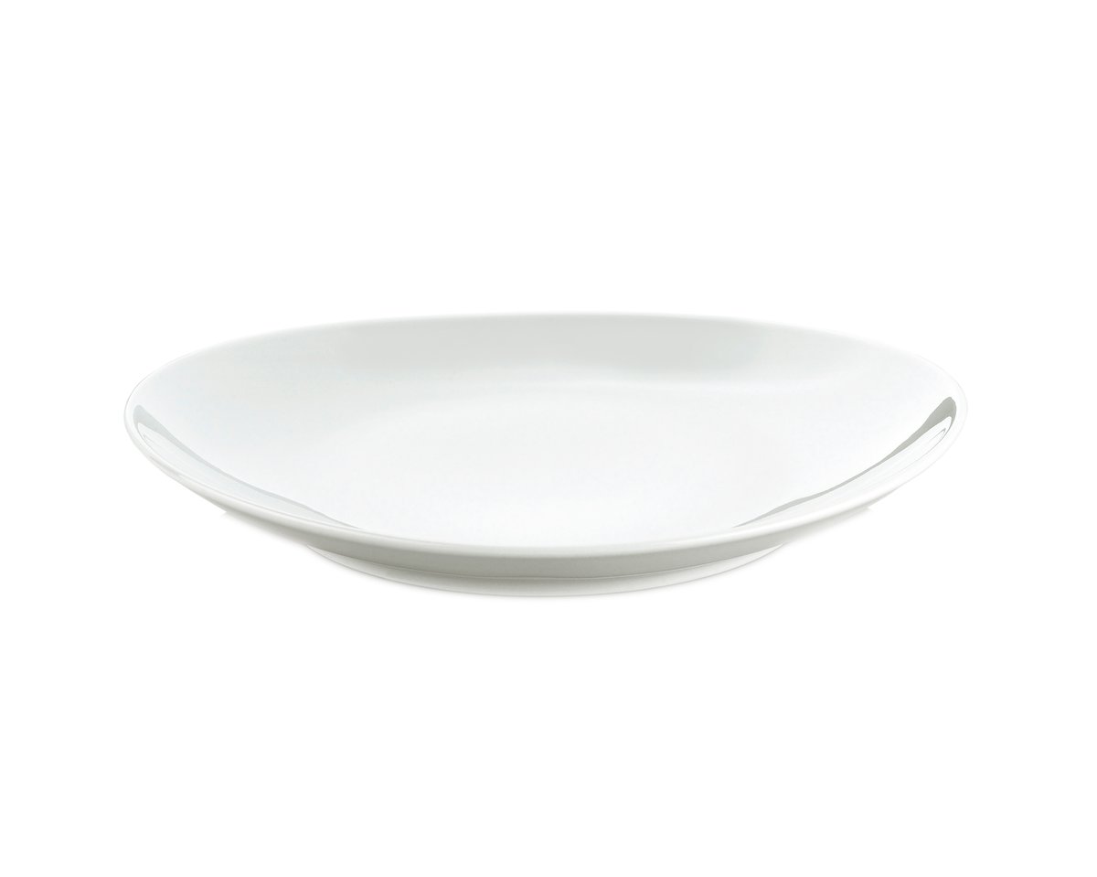 Pillivuyt Steakteller oval klein 23 cm Weiß