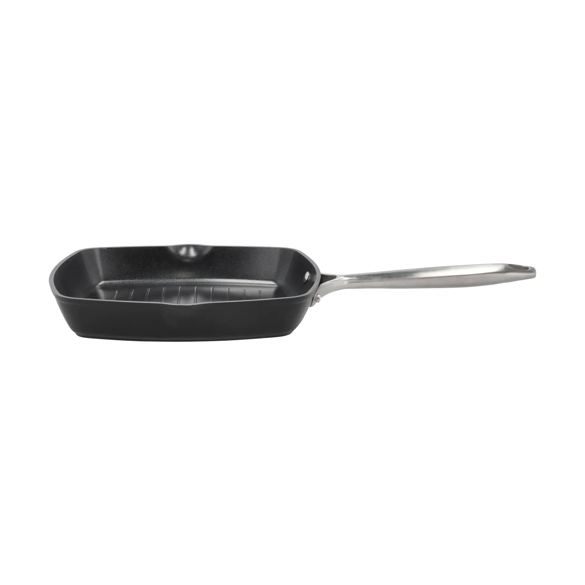 Travo Grillpfanne keramik non-stick 24x24 cm, Schwarz-Aluminium Pillivuyt