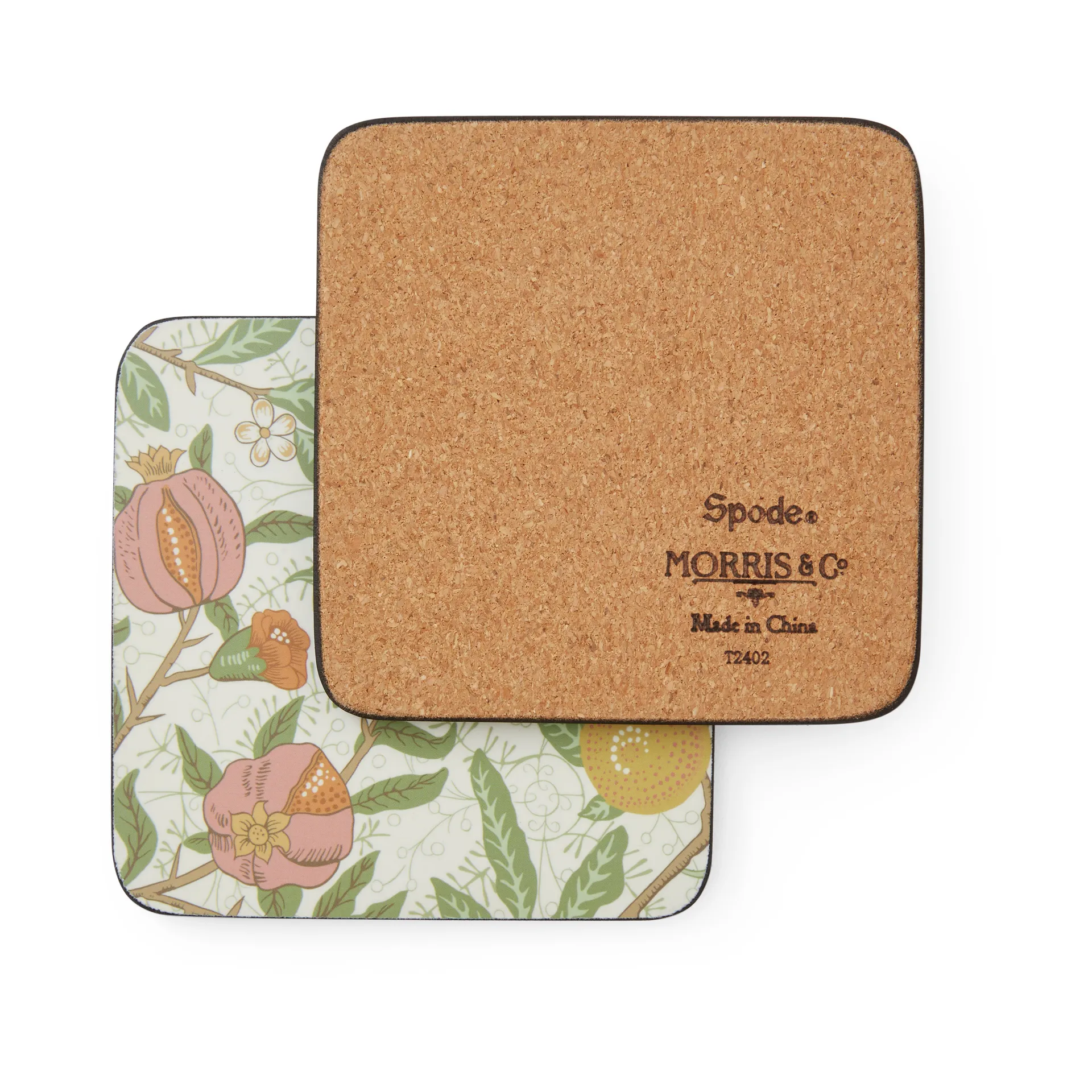 Morris & Co Simply Mixed Glasuntersetzer 6er-Pack, Fruit, Willow, Marigold Pimpernel