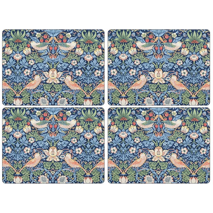 Strawberry Thief Tischset 30 x 40 cm 4er-Pack - Blau - Pimpernel