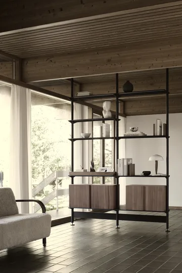 Pira G2 Regalsystem F C A Black/Walnut 248–255 cm - Pira