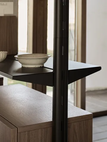 Pira G2 Regalsystem F C A Black/Walnut 248–255 cm - Pira