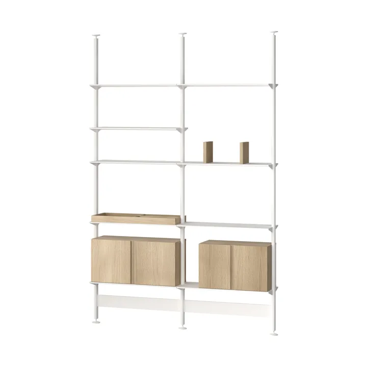 Pira G2 Regalsystem F C A White/Oak 256–264 cm - Pira