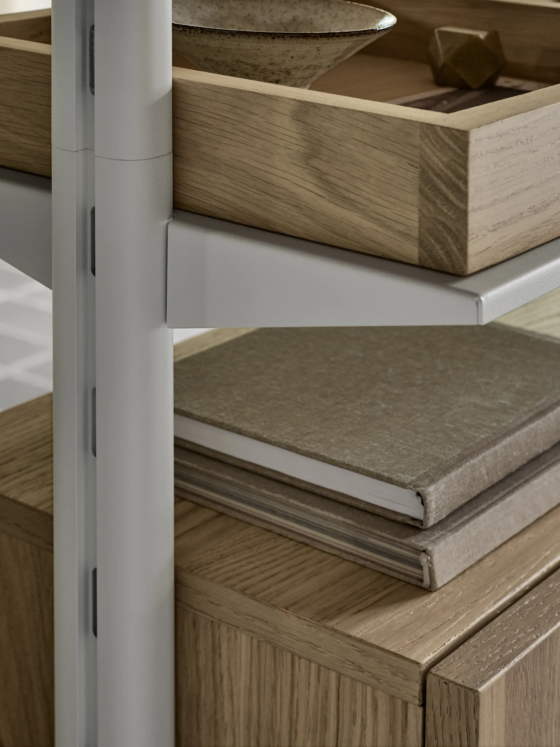 Pira G2 Regalsystem F C B White/Oak 240–247 cm,  Pira